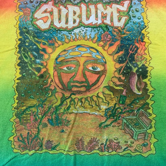 Vintage Sublime band Sea World Tie dye T-shirt Size M - Picture 2 of 7